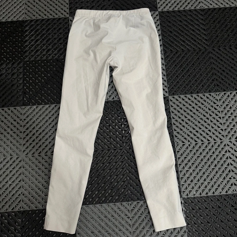 Lafayette 148 New York Murray Cream Pull On Tapered Pants Womens Size P Small - Picture 6 of 7